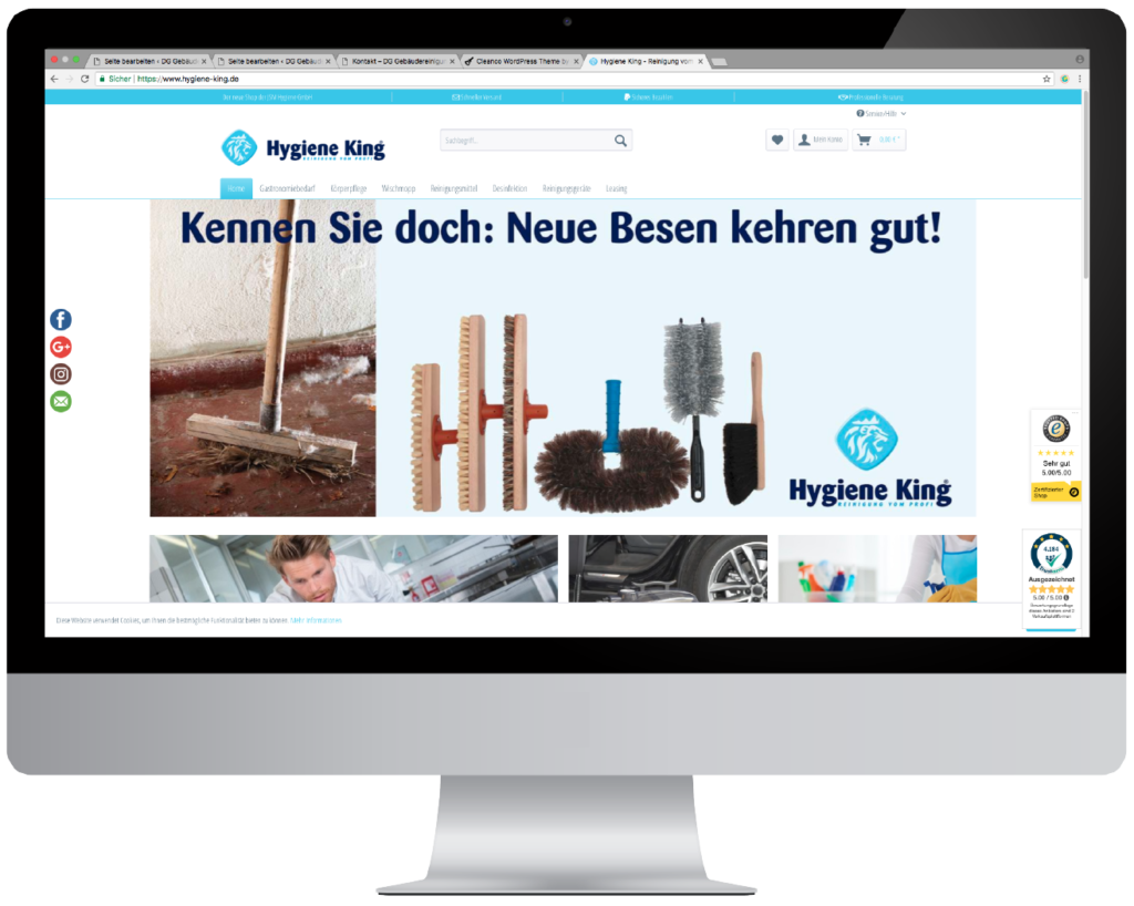 Hygiene King Online Shop - Münster - Reinigung vom Profi